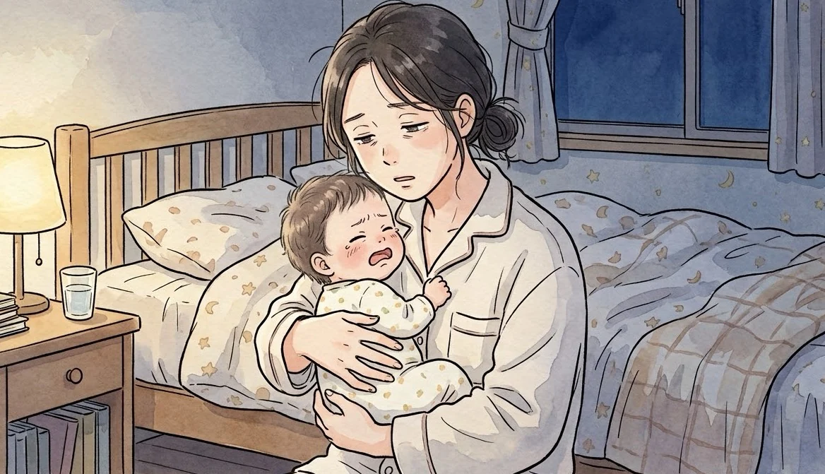 夜泣きで眠れない夜が続くとき