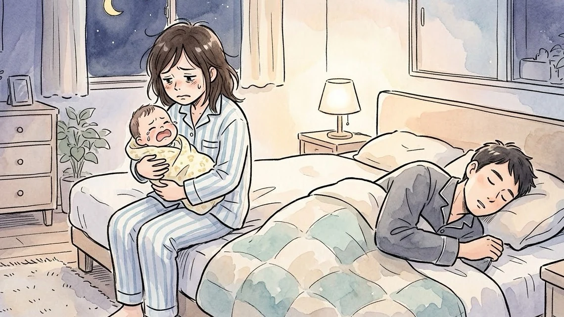 夜泣きがつらい夜に、あなたは一人じゃない
